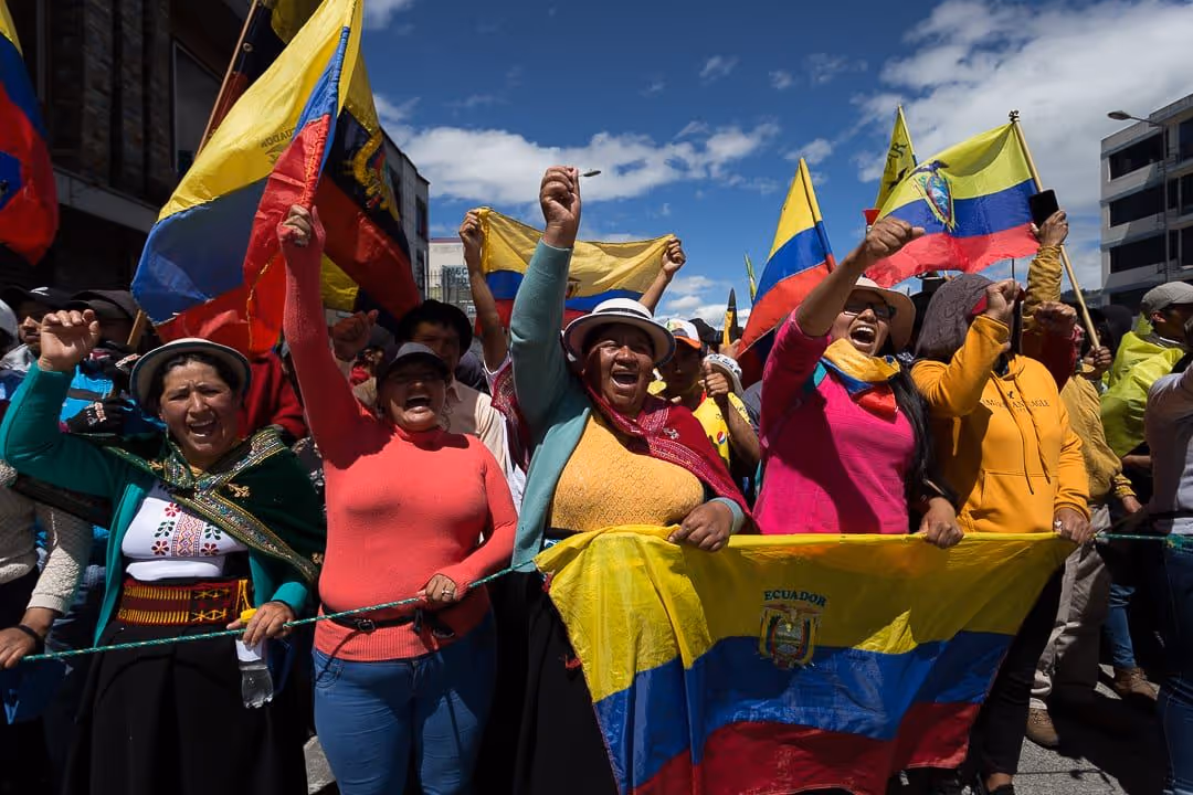 Movilización social en Ecuador, fotografía de Andrés León León (17/22)